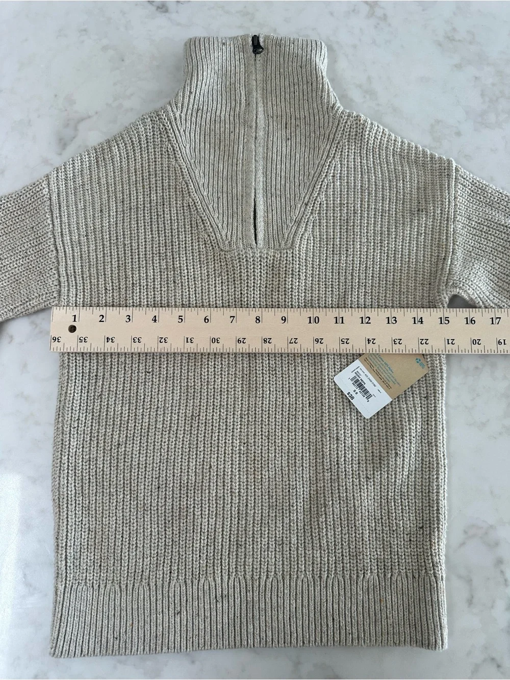 Thereabouts Kids' Half-Zip Ribbed Knit Sweater. Size Small (8)